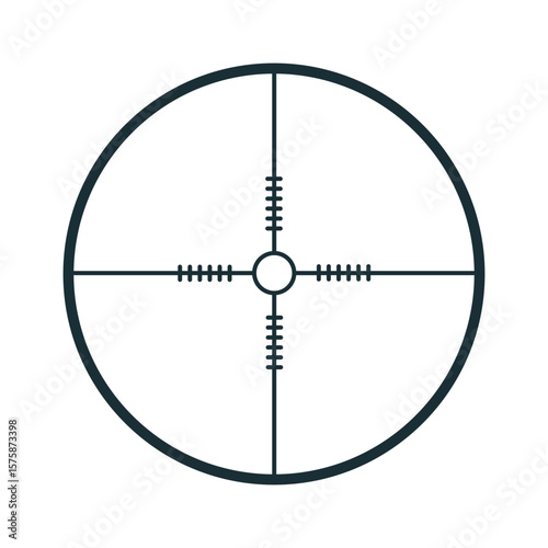 Crosshair vector icon. Aim illustration sign. Target symbol. optical sight web icon.
