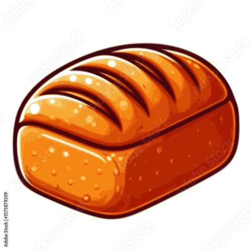 vector illustration, delicious bread