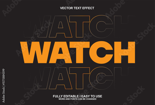 Watch Double stacked editable font text effect