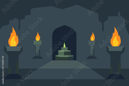 burning candle on a dark background