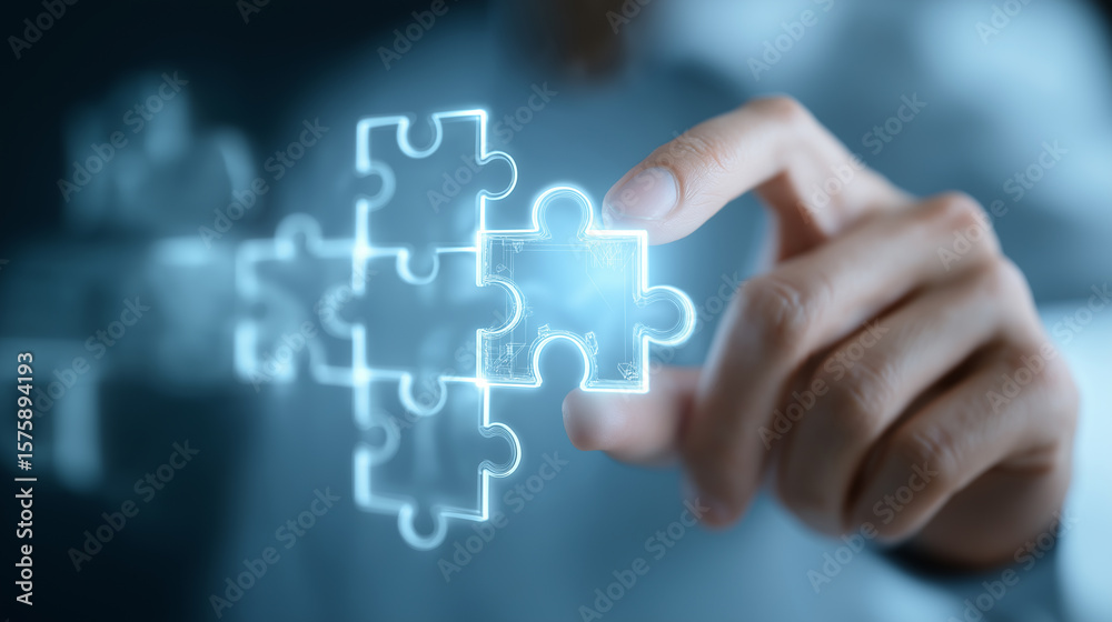 Business people hold jigsaw puzzle icon strategy teamwork collaboration connection. Business people hold jigsaw puzzle icon strategy teamwork collaboration connection.
