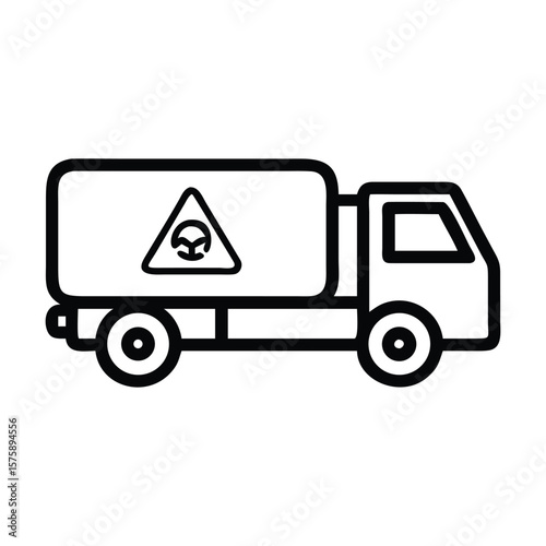 truck on the road