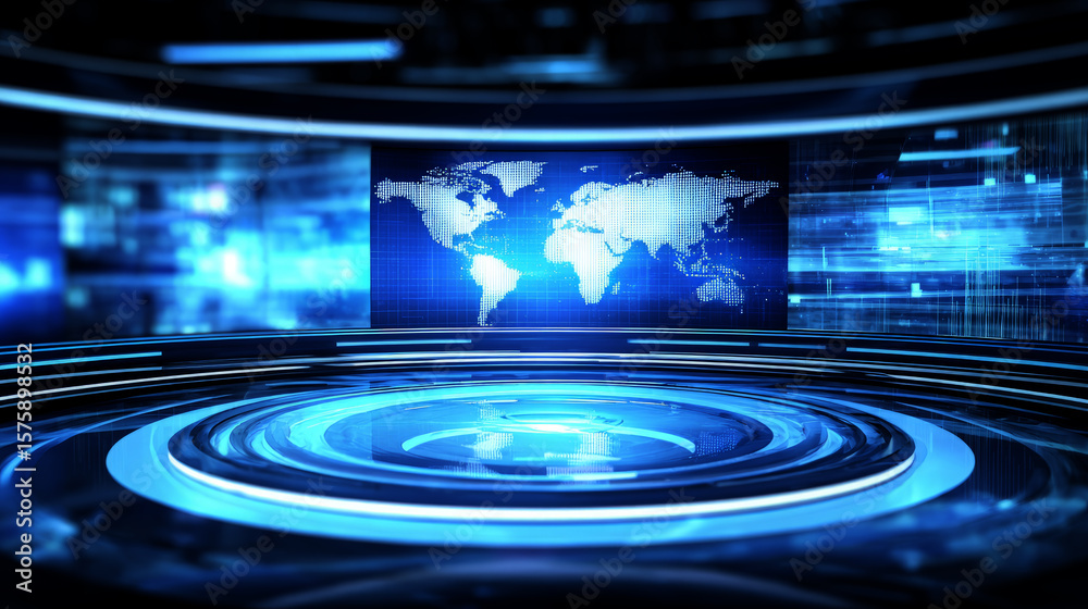 Fototapeta premium news broadcast background 