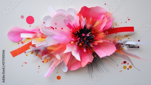 Colorful Handmade Paper Flower Arrangement Showcasing Artistic Craftsmanship