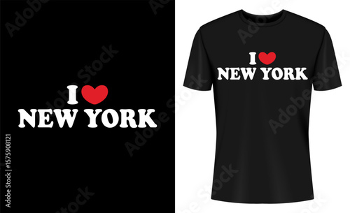 I Love New York T Shirt Design
