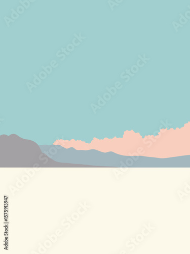 Salar de Uyuni, Bolivia – endless salt flat reflecting sky in pure white, cerulean blue, cloud gray, and pale horizon pink