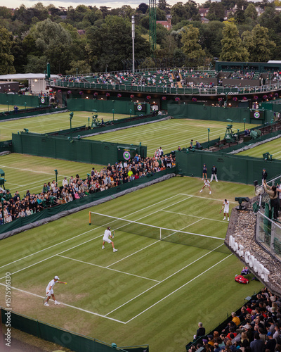 Bild auf Leinwand Tennis match at Wimbledon