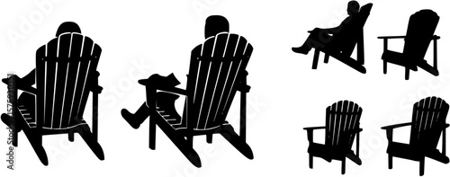 Couple sitting adirondack chair svg, Family sitting in adirondack chair svg