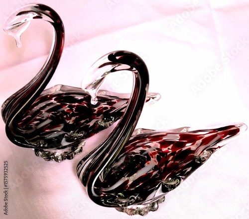 Schwäne aus Glas