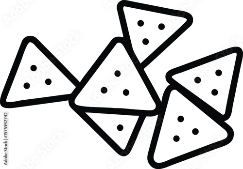 Tortilla icon vector design templates