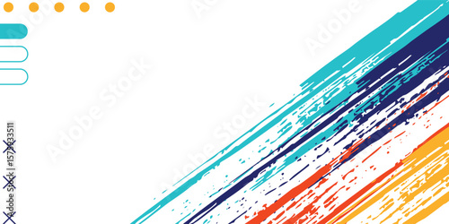 Colorful silhouette style design, grunge