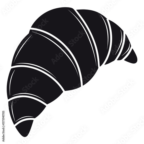Classic croissant silhouette
