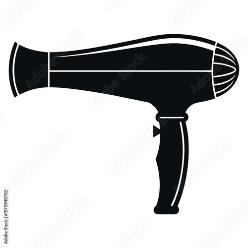 Hair dryer silhouette
