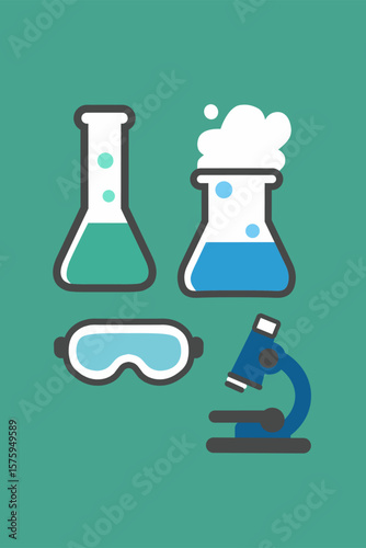 vector illustration of a laboratory
