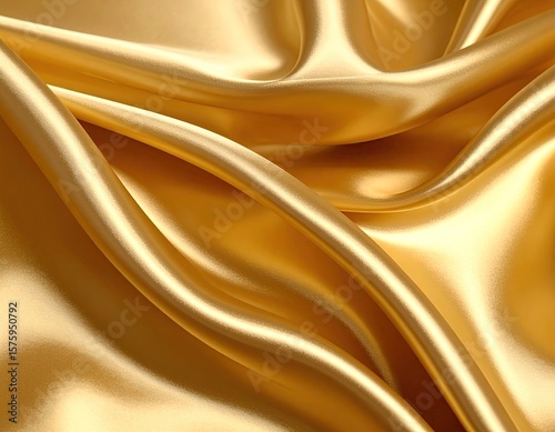 Golden silk fabric texture