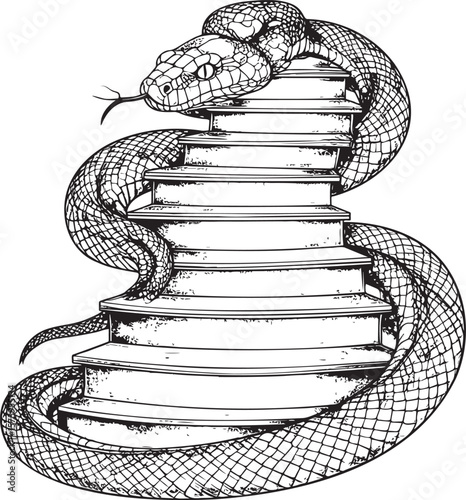 Steps of Knowledge: Symbolic Snake on Winding Staircase