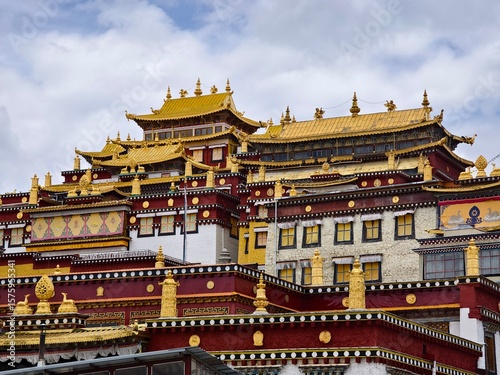 Songzanlin Monastery in Shangri-La County, also called Ganden Sumtseling Monastery or Guihua Monastery, is the largest Tibetan Buddhist temple complex in Yunnan Province, China