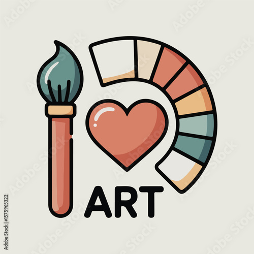 National Day of Arts in Care Homes vector set with symbolic art tools, abstract creativity, intergenerational sharing, and visual storytelling showing art’s impact on elderly wellbeing.