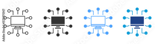 Protocol Icon Set Multiple Style Collection