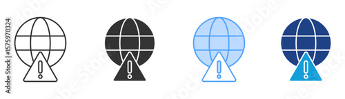 Alerts Icon Set Multiple Style Collection