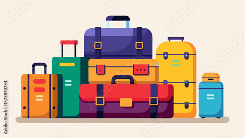 7 Stack Of Different Luggage Styles  Duffel  Har