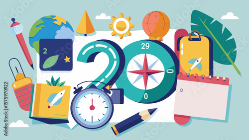 20 Compass And Travel Journal With Souvenirs Arr