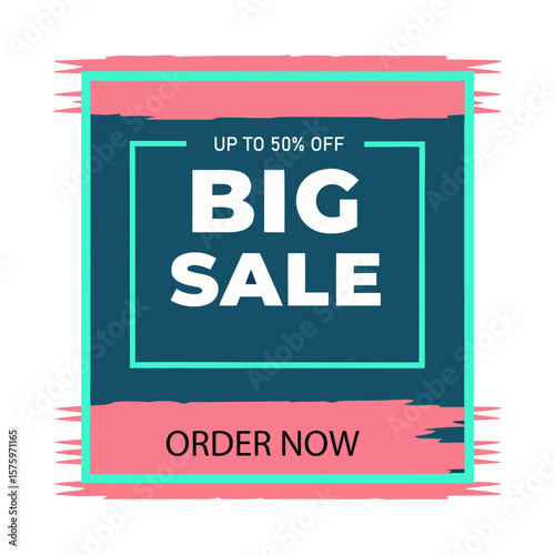 Vibrant Sale Banner Big Offer discount promotion