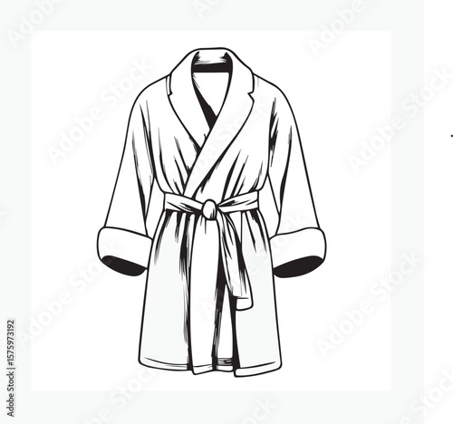 vector illustration of coat