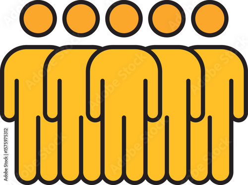 Leadership Traits Icon. Perfect for business growth, management, HR training, team building, motivation, corporate success, and professional skills graphics.