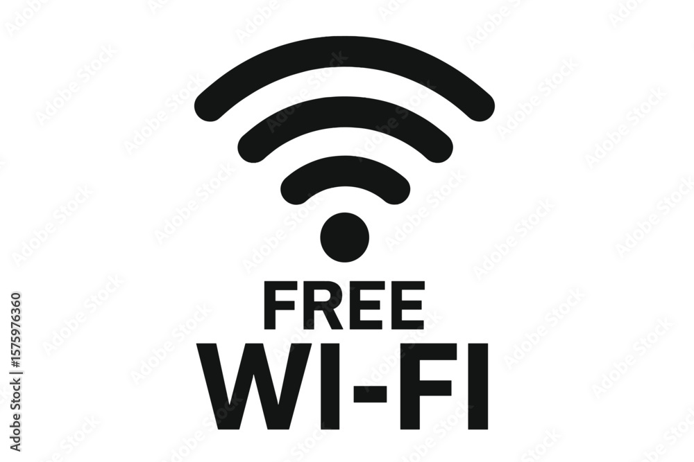 Free wifi zone sign. Wi-fi connection hotspot available icon. Wireless internet public access point symbol. Network technology communication concept. Vector logo illustration. Free wifi zone sign. Wi-fi connection hotspot available icon. Wireless internet public access point symbol. Network technology communication concept. Vector logo illustration.