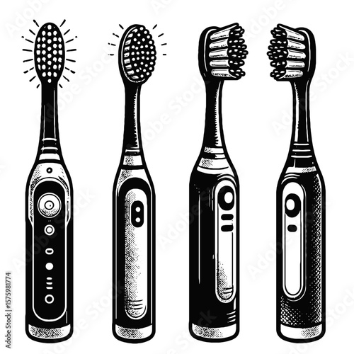 Four vectors of electric toothbrush