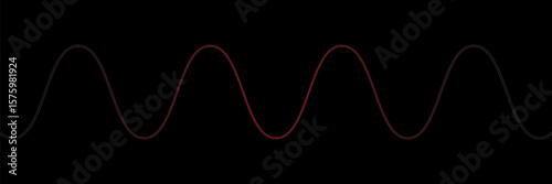 Wavy, waving, zigzag crisscross line, stripe element