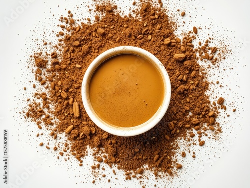 Powdered Coffee -  Elegant & Minimalist Background