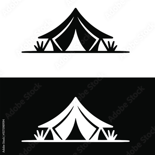 vector illustration of tent