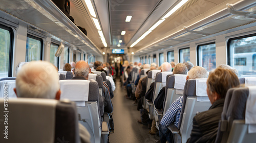 Wallpaper Mural Train and airplane occupancy rates reflect passenger use; low rates risk losses, debt, and difficulty recovering investments. Torontodigital.ca