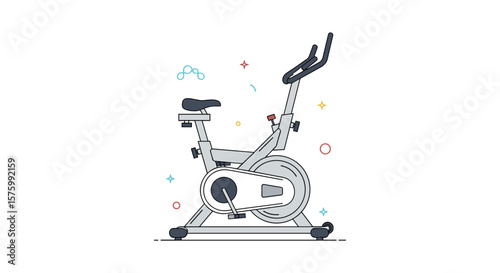 Modern stationary exercise bike designed for home fitness workouts and cardiovascular training