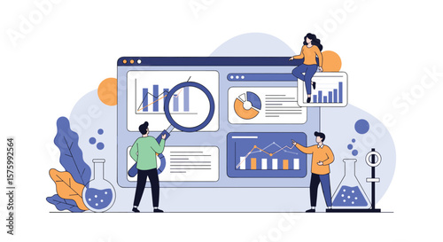 Business analytics and financial reporting with data visualization tools for strategic decision making and growth