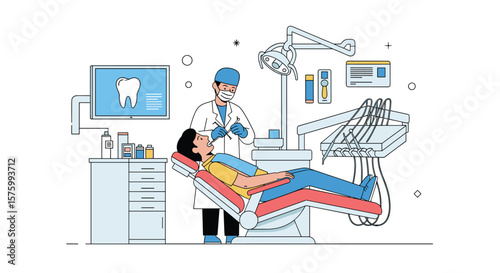 Professional Dental Examination and Treatment in a Modern Clinic with Advanced Equipment and Friendly Patient Care
