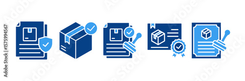Quality Assurance Icon Set Multiple Style Collection, Containing design Quality, Product Checkmark, Certification, Quality Check, 