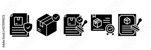 Quality Assurance Icon Set Multiple Style Collection, Containing design Quality, Product Checkmark, Certification, Quality Check, 