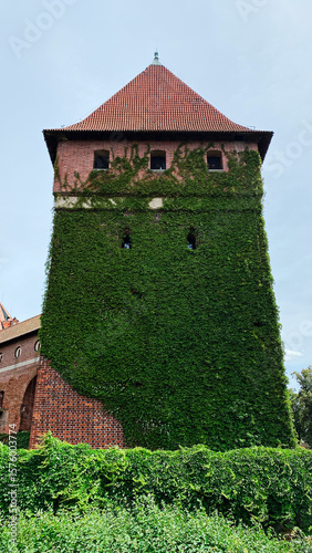 The Castle of the Teutonic Order in Malbork. Malbork Castle located in the town of Malbork, Poland. Largest medieval brick castle in the world