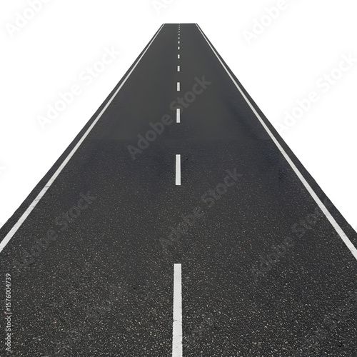 Wallpaper Mural asphalt road on the white background ,PNG  Torontodigital.ca