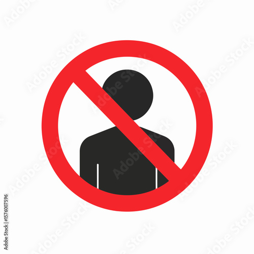 No Entry for Unauthorized Persons Sign Icon