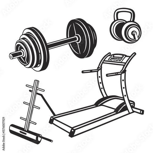 dumbbell isolated on white background