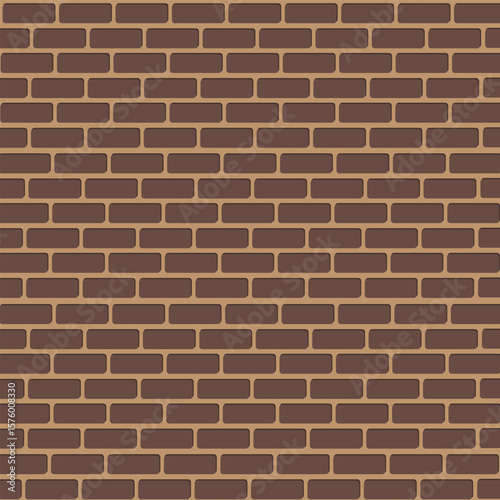 Brickwork, a brick wall drawn in a vector. The background is abstract with imitation of a brick wall.