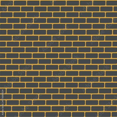 Brickwork, a brick wall drawn in a vector. The background is abstract with imitation of a brick wall.