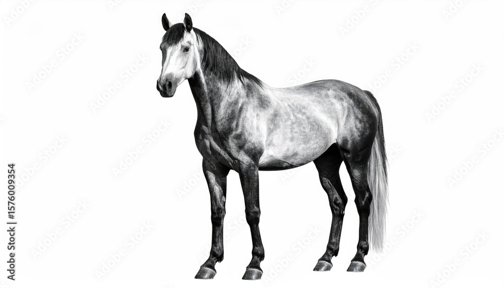 Fototapeta premium Horse drawing