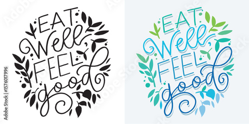 Trendy hand drawn doodle lettering quote about healthy food. Lettering for t-shirt design, mug print, bag print, clothes fashion. 100% hand drawn vector image.
