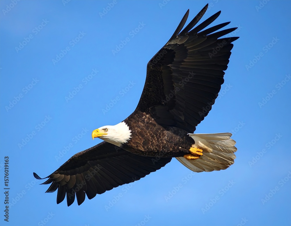 Obraz premium Majestic eagle soaring