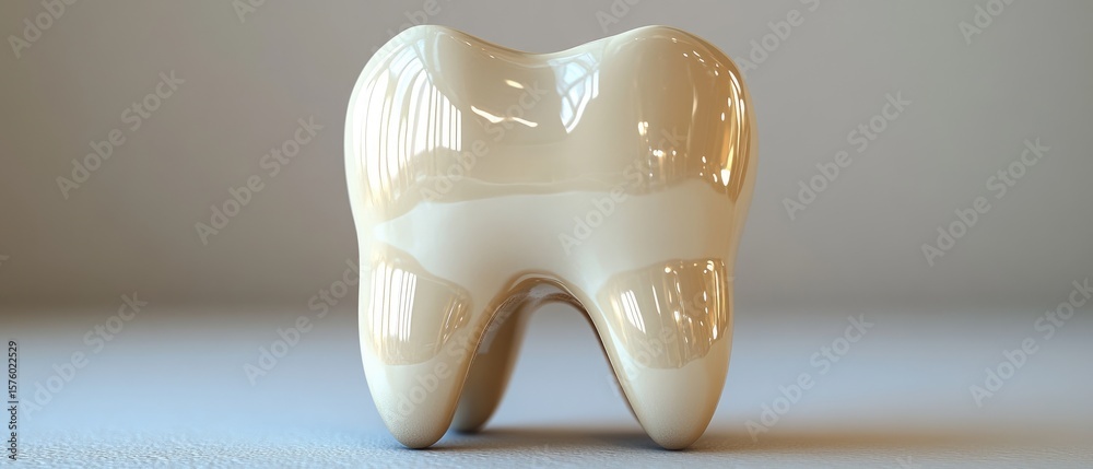 Obraz premium Detailed illustration of a healthy tooth.